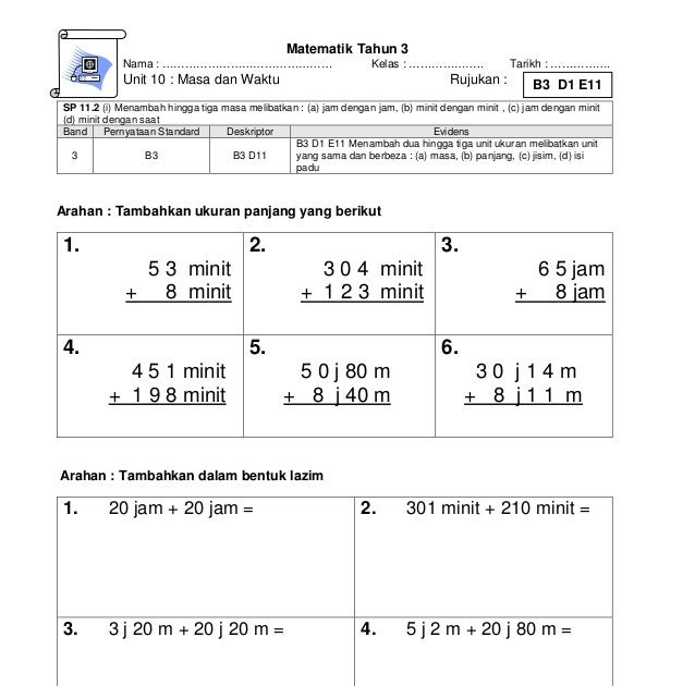 Soalan Matematik Tahun 5 Unit 1 - Persoalan s