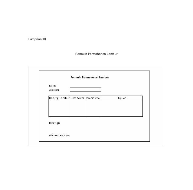 Contoh Formulir Kasbon - Contoh Akta PT