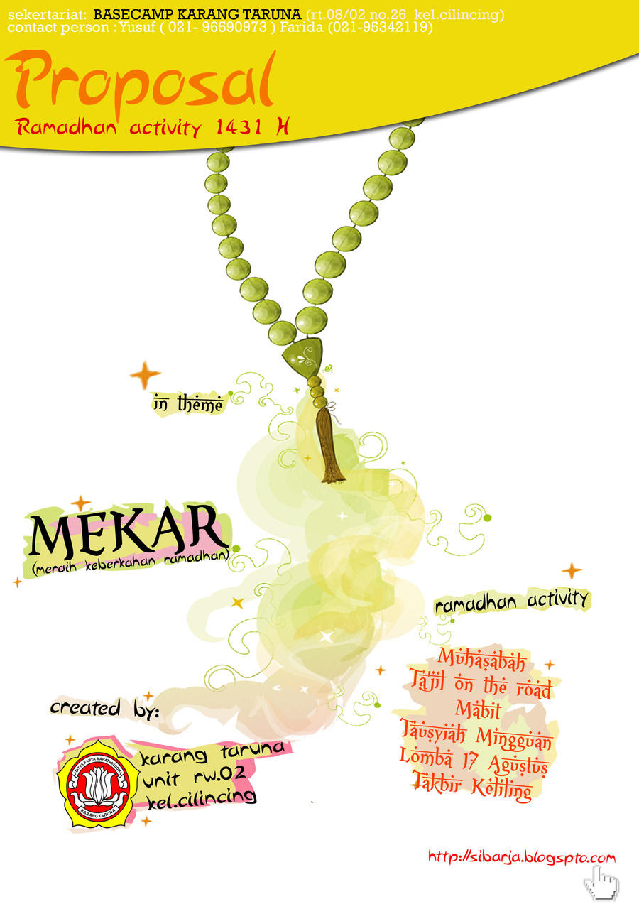 Contoh Cover Proposal Kegiatan Class Meeting - Gamis Murni