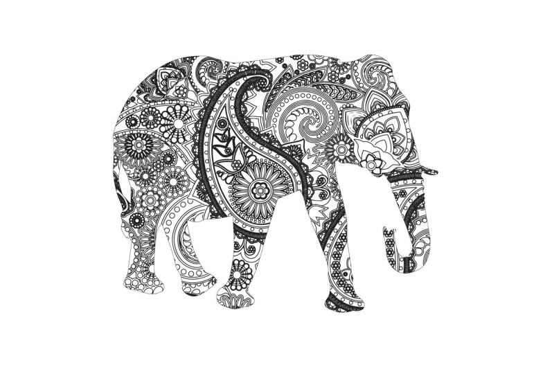 Download Free Mandala elephant SVG DXF PNG EPS AI Crafter File