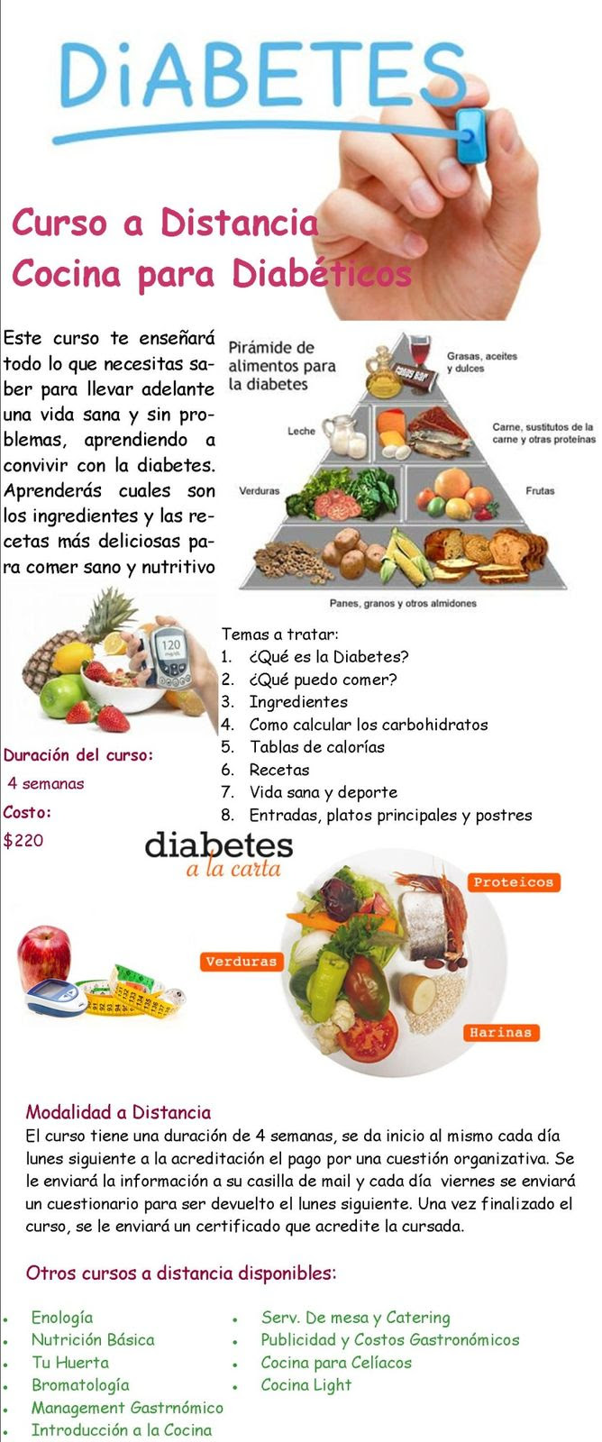 Cursos a distancia, buenos aires, argentina. Cocina Para Personas Con Diabetes Curso A Distancia La Cocina De Angelito