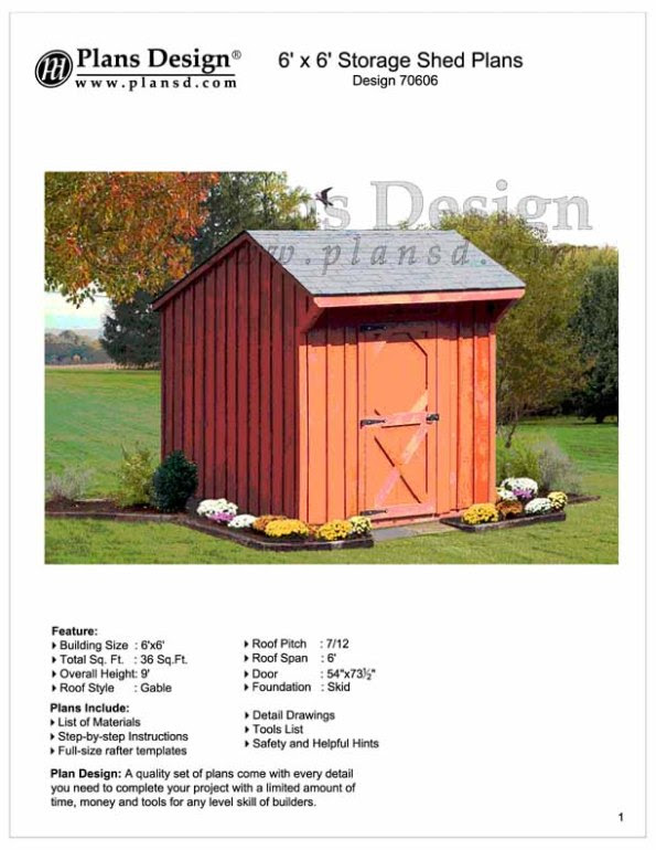 6 x 10 shed plans salt box Gade