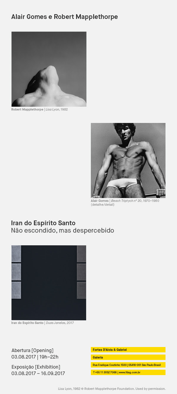 Alair Gomes e Robert Mapplethorpe / Iran do Espirito Santo