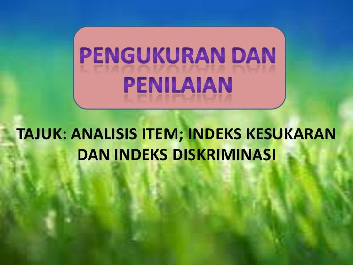 Indeks Kesukaran Soalan Objektif - Kecemasan l