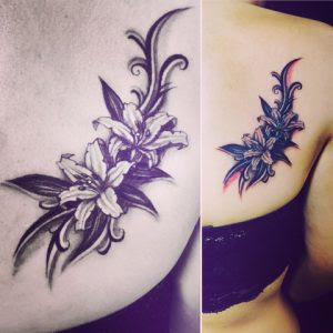 元のタトゥー デザイン 花 最高の花の画像