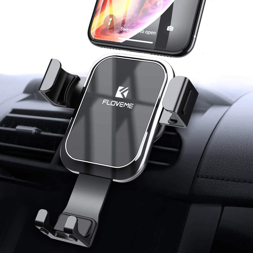 Universal Gravity Air Vent Car Mount Metal Cell Phone Holder