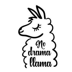 Llama svg free cuts for cricut llama with bandana vector design llama silhouette no prob llama png mama llama face llama clipart. Silhouette Design Store View Design 254644 No Drama Llama