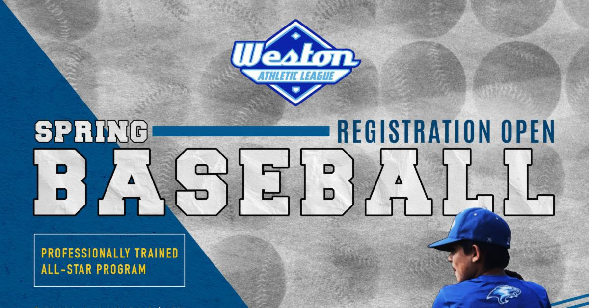 Weston Athletic League Spring Baseball Registration image