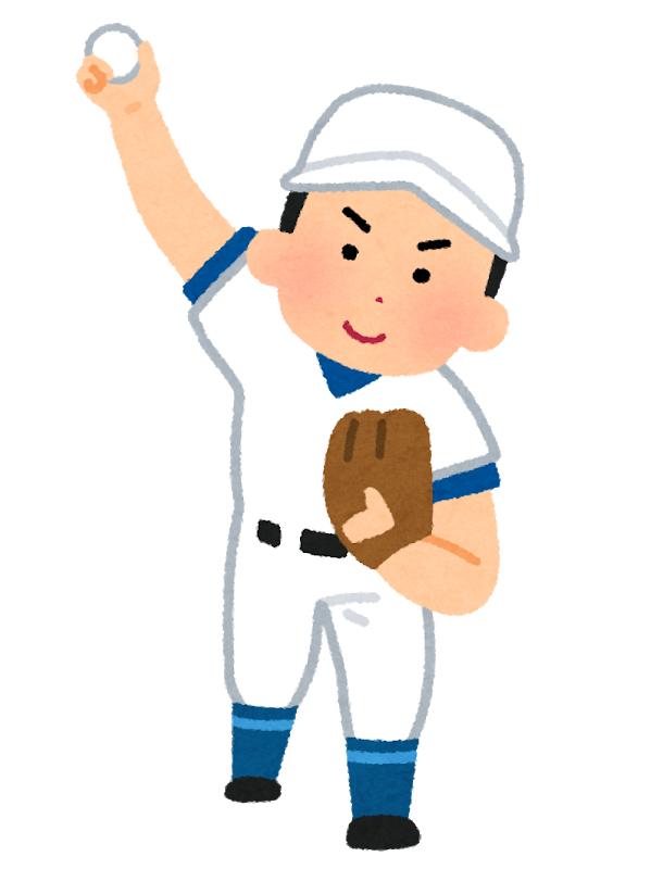 動物の画像について 元のピッチャー 野球 イラスト 簡単