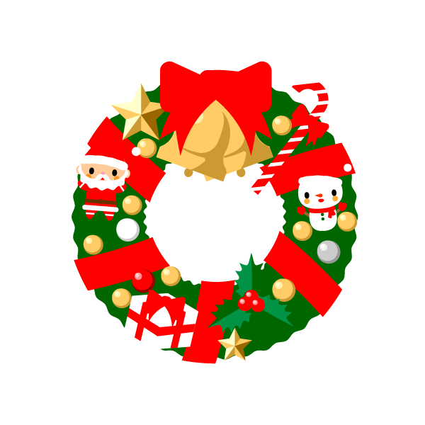 すべてのイラスト画像 50 ベル クリスマスリース クリスマス イラスト 無料