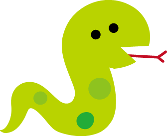 無料イラスト画像 最高かわいい 蛇 イラスト 簡単