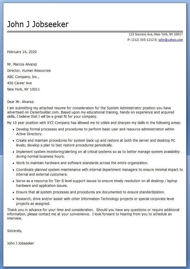 Application Letter Sample: Hr Generalist Cover Letter Sample