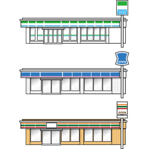ベスト50 コンビニ 背景 フリー イラスト画像