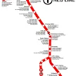 Boston Red Line Map