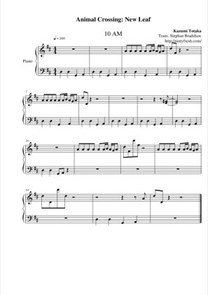 Animal Crossing New Leaf Piano Sheet Music Music Sheet Collection - wild west roblox sheet music