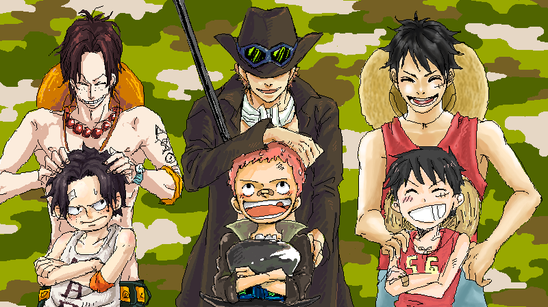 1000以上 可愛い One Piece ルフィ エース サボ Serbujppic