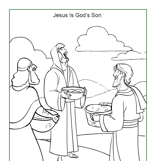 32 Feeding The 5000 Coloring Pages