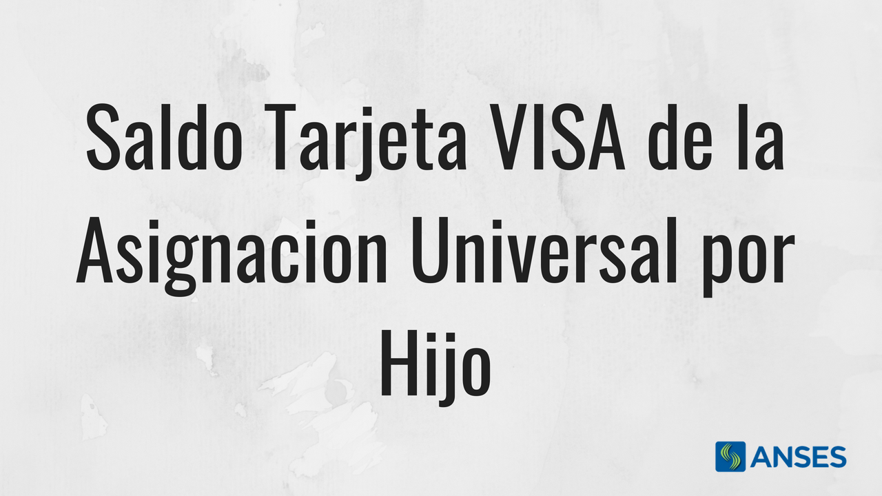 El presidente alberto fernández, anunciaría este martes un. Como Consultar El Saldo De La Tarjeta De La Asignacion Universal Por Hijo Tarjeta Social