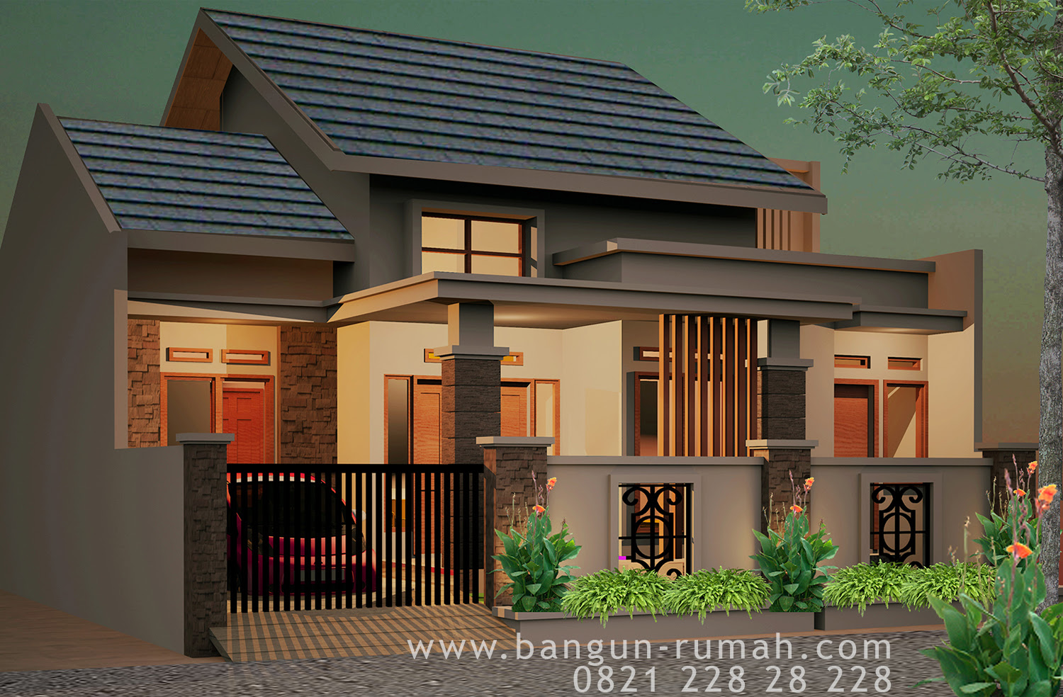 41 Desain Rumah 2 Lantai 3 X 10 Meter