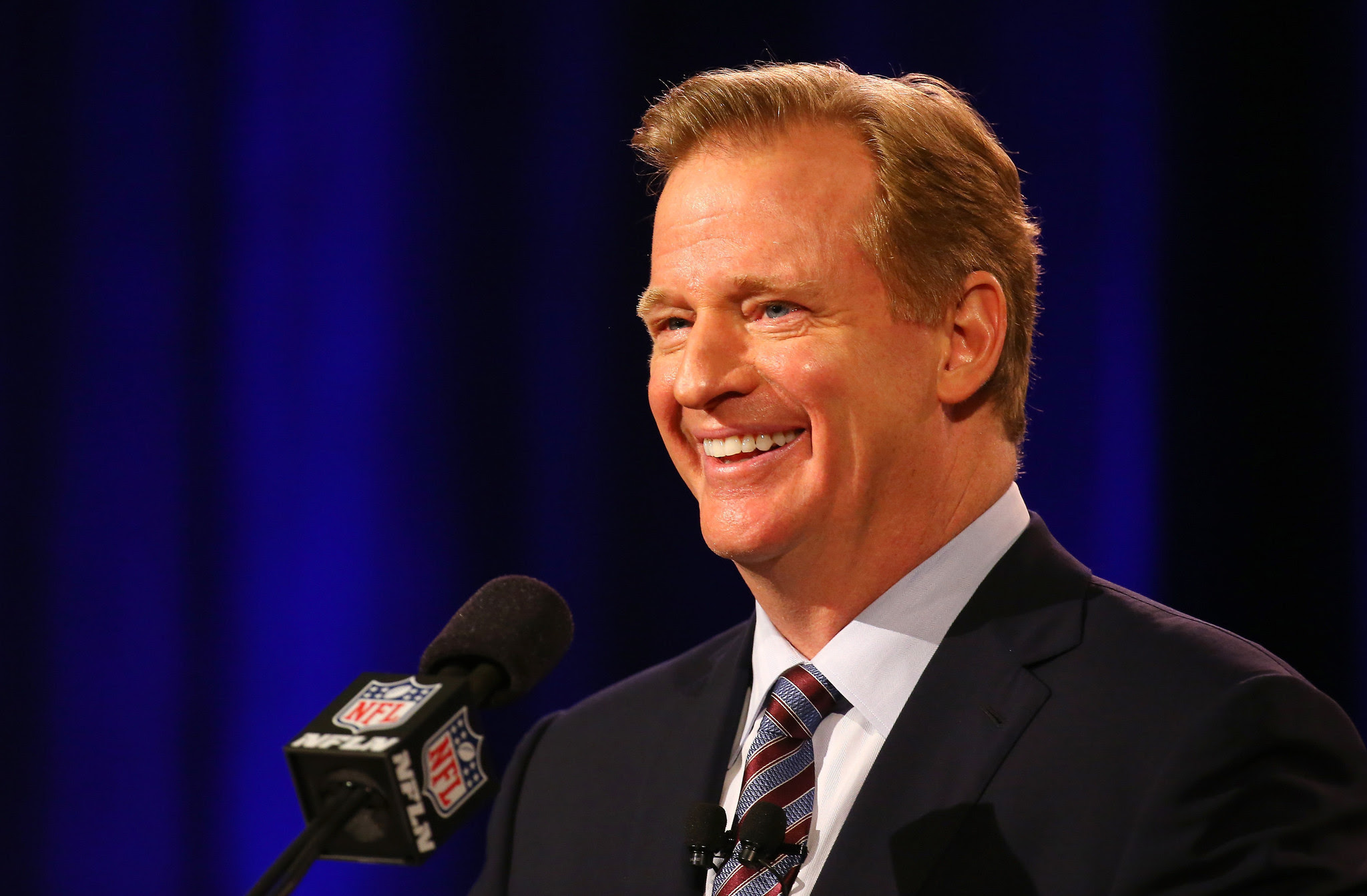 NFL's Roger Goodell has his swagger back with an answer for everything