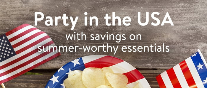 Party in the USA with savings on summer-worthy essentials