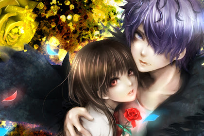 Wallpaper Romantic Anime Hug