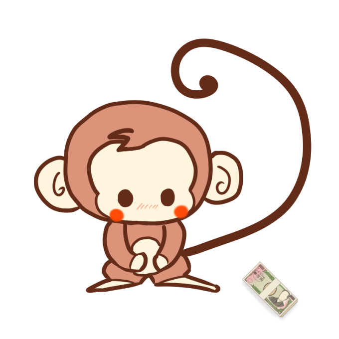 無料ダウンロード猿 可愛い イラスト 最高の動物画像
