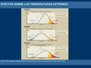 Efectos sobre las temperaturas extremas