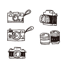 フリー素材 イラスト カメラ 写真素材 フォトライブラリー