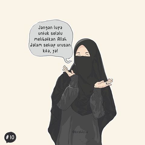  Gambar Kartun Muslimah Ramai  Orion Gambar 