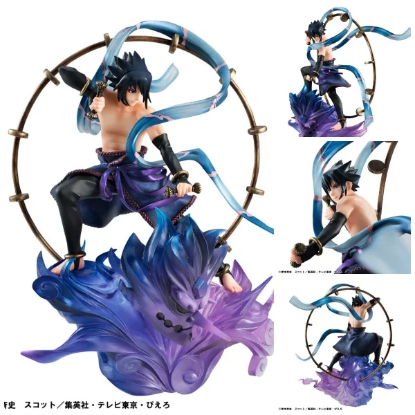 SASUKE UCHIHA RAIJIN FIGURA 18 CM NARUTO SHIPPUDEN GEM SERIES REMIX NARUTO