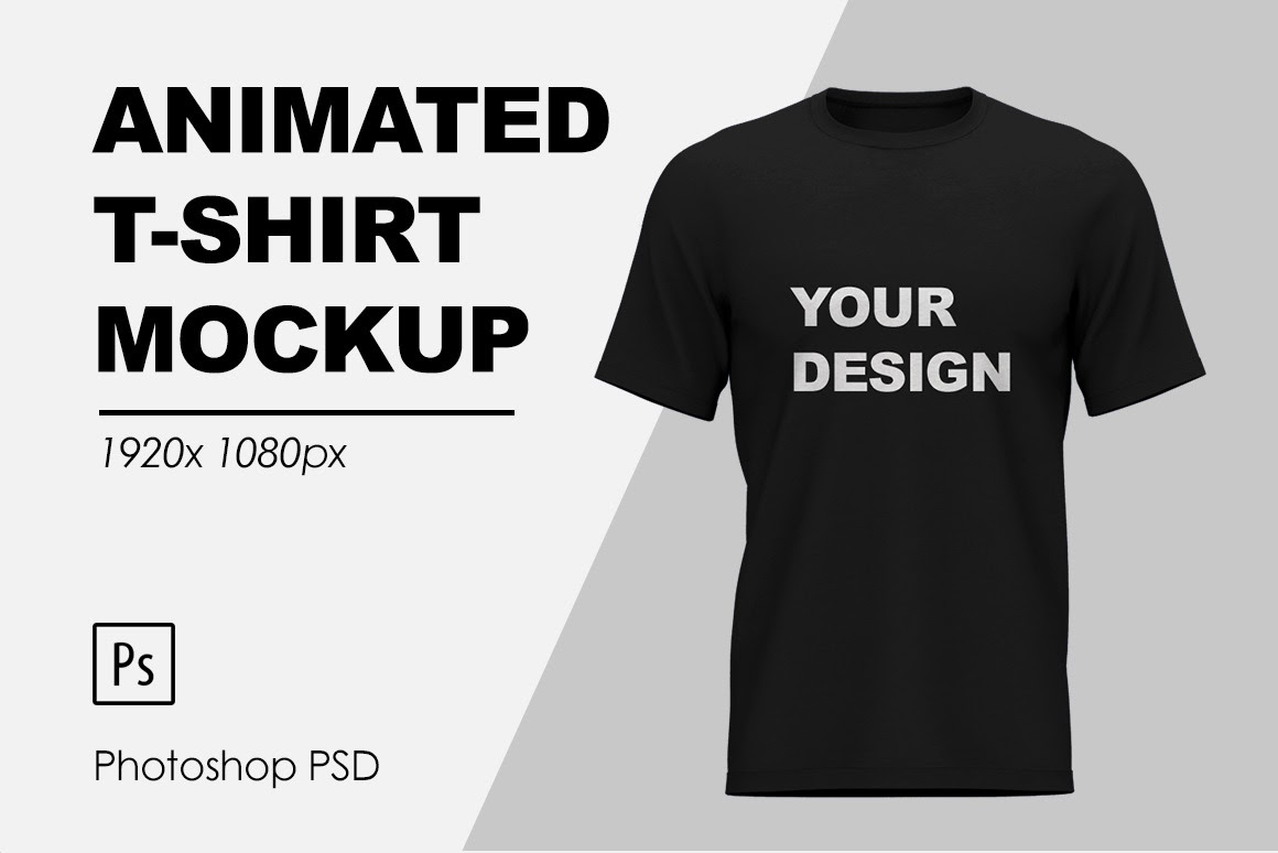 Download Download Free Mockup Templates Psd PSD - Animated T Shirt Mockup In Apparel Mockups On Yellow ...