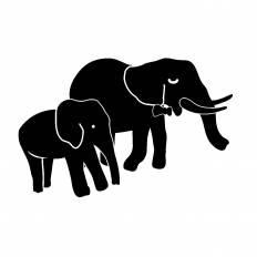 すべての動物の画像 最高の象 イラスト シルエット