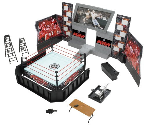 He holds a phd in thuganomics but you can't see him! Wwe Wrestling Raw Tables Ladders And Chairs Arena Playset Ring With John Cena And Batista Action Figures Emppu Kasslinkas