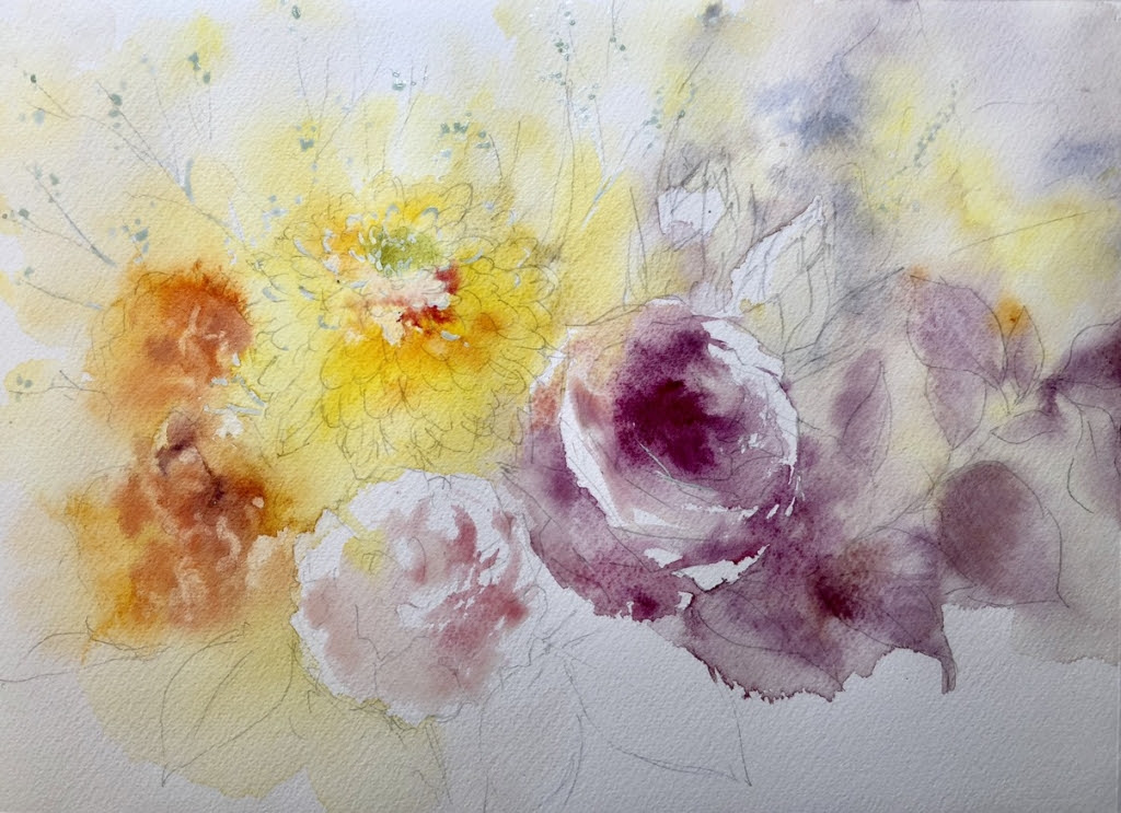 トップ100水彩 花 描き 方 すべての美しい花の画像
