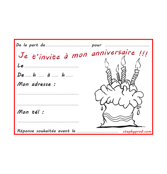 Carte D Anniversaire A Colorier Et A Imprimer Gratuitement Nanaryuliaortega Blog