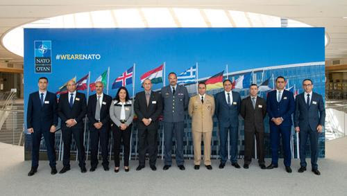 Moroccan Royal Armed Forces Officers visit NATO Headquarters in the framework of NATO-Morocco partnership