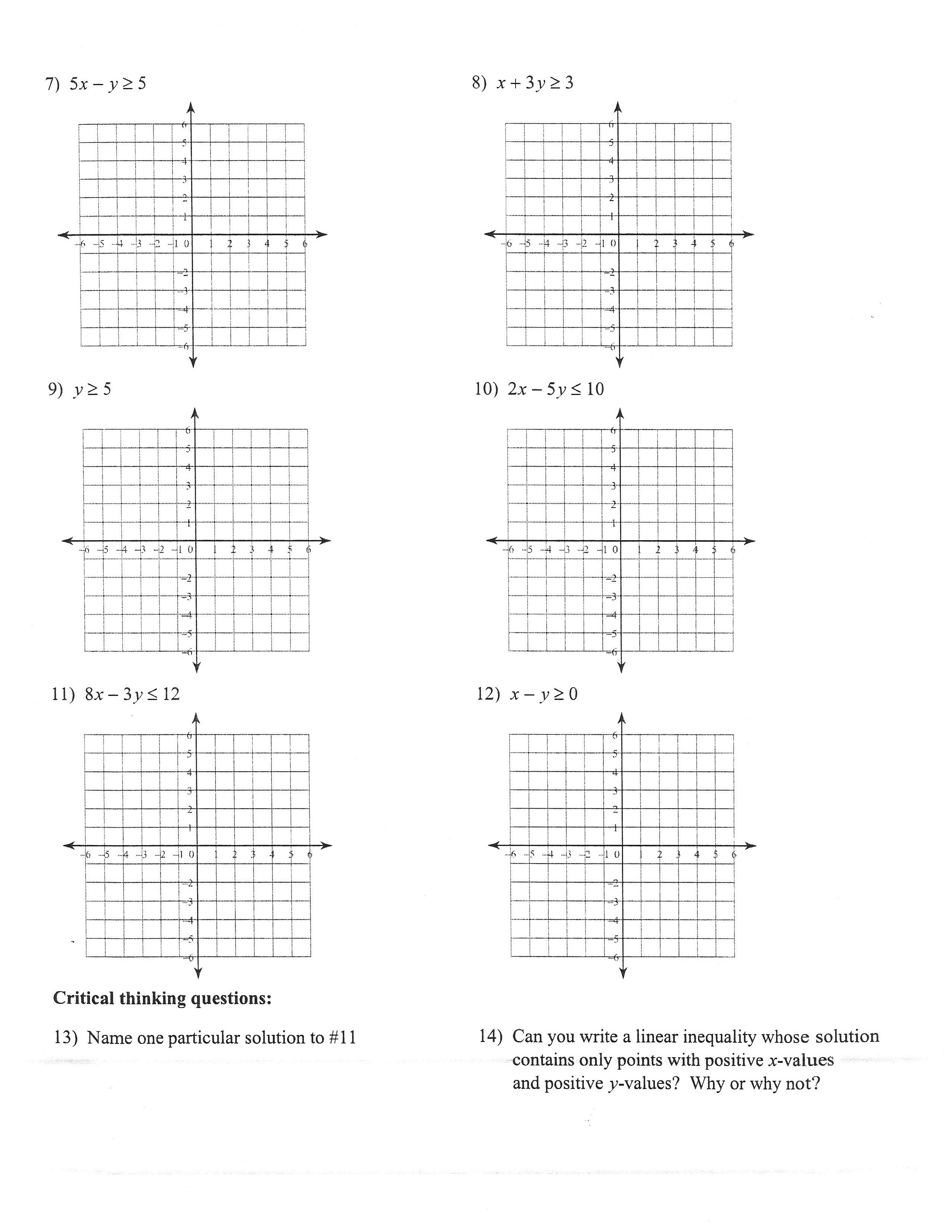 29 Graphing Linear Inequalities Worksheet Free Worksheet Spreadsheet