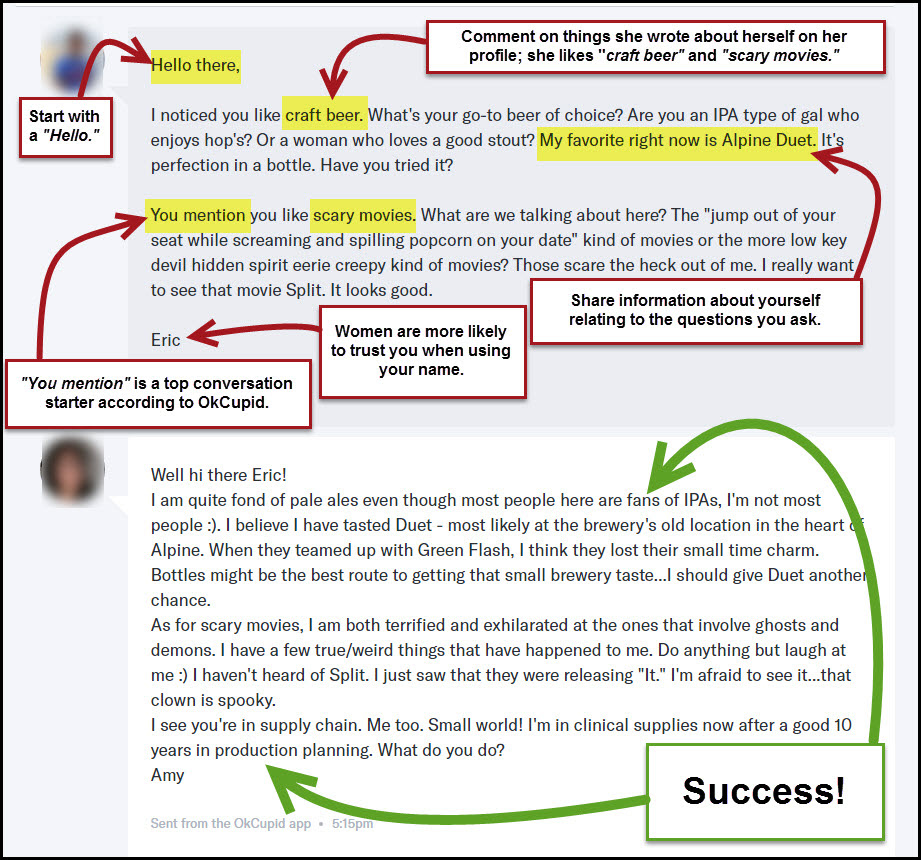 Let's look at some tips to help you with your profile, as well as some online dating profile examples that will help inspire you. What To Say In First Message On A Dating Site Url To