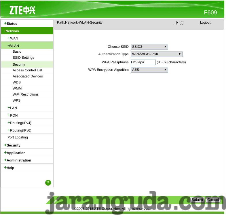 Superadmin F609 / Kumpulan Password Zte F609 Indihome ...