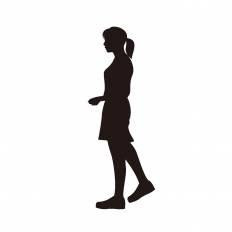 ベスト女性 横向き 人 イラスト アニメ画像