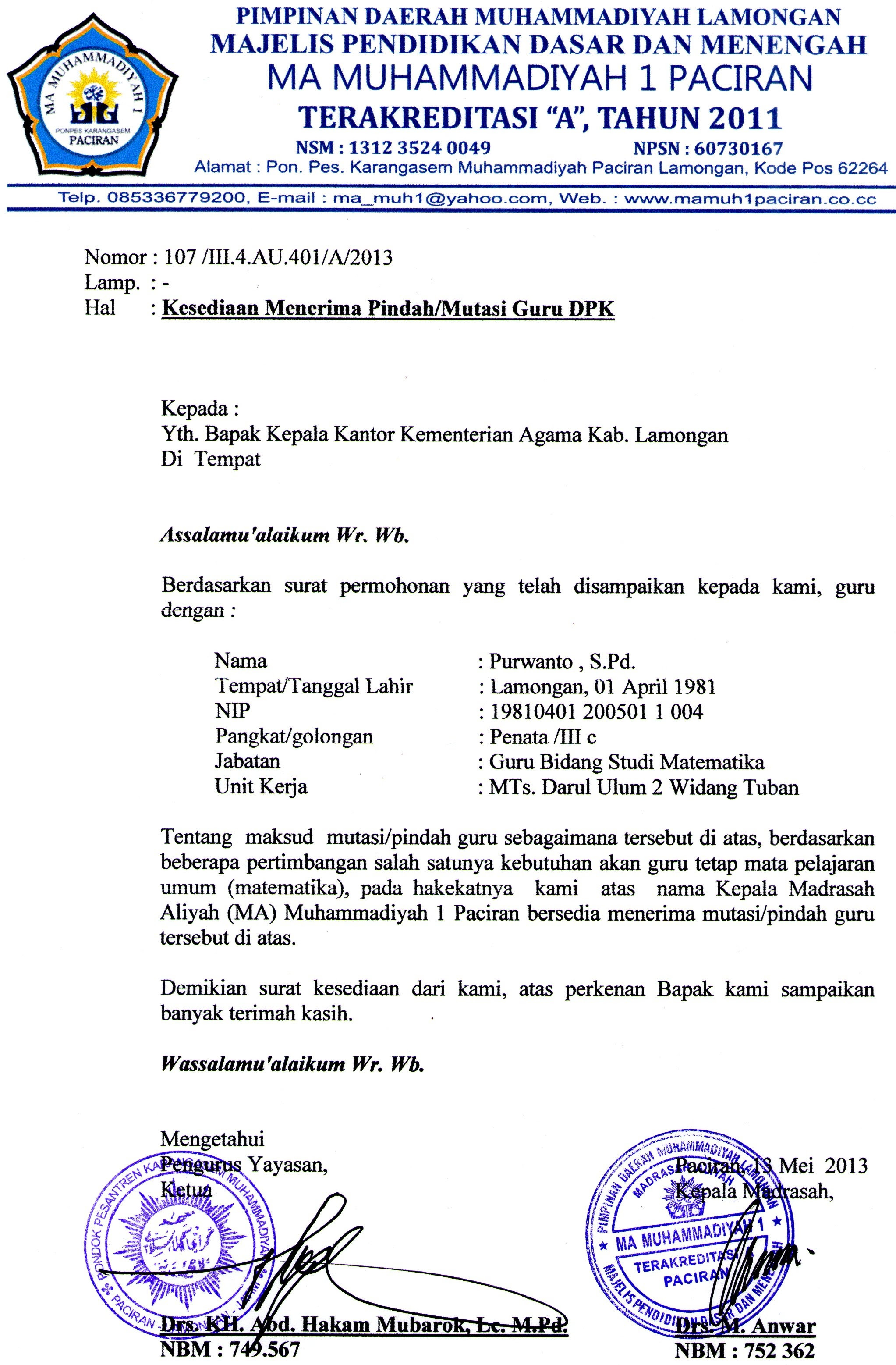 Surat Kiriman Rasmi Berhenti Tingkatan 6  Info Melayu