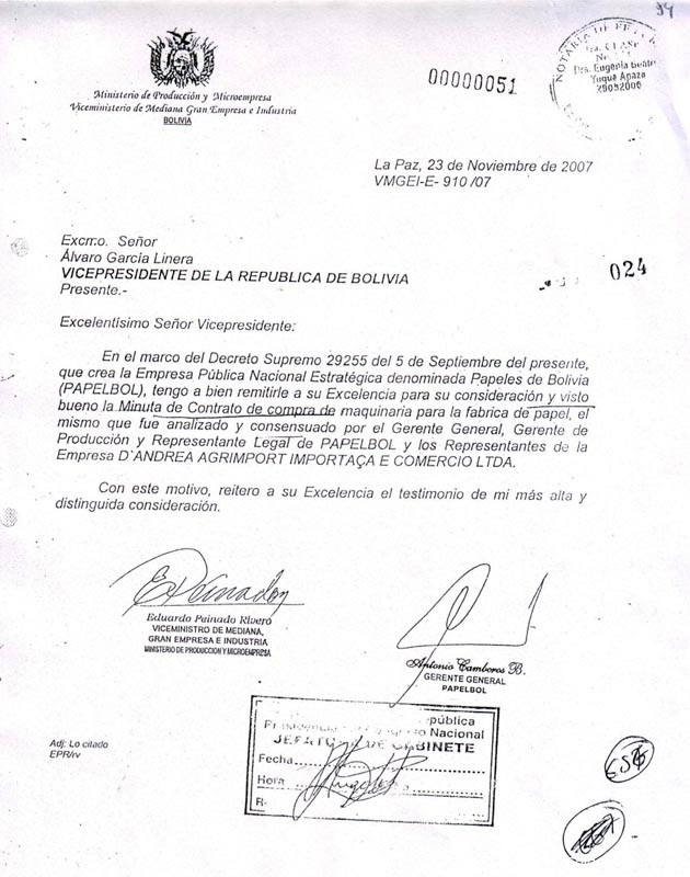 Carta De Renuncia En Bolivia - j Carta De