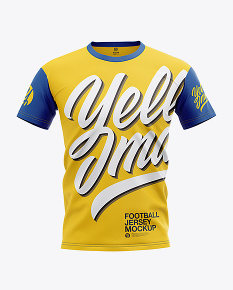 Download Download Men's Football Jersey Mockup - Front View Object ...