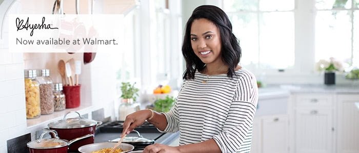 New! Ayesha Curry cookware. Available exclusively at Walmart.