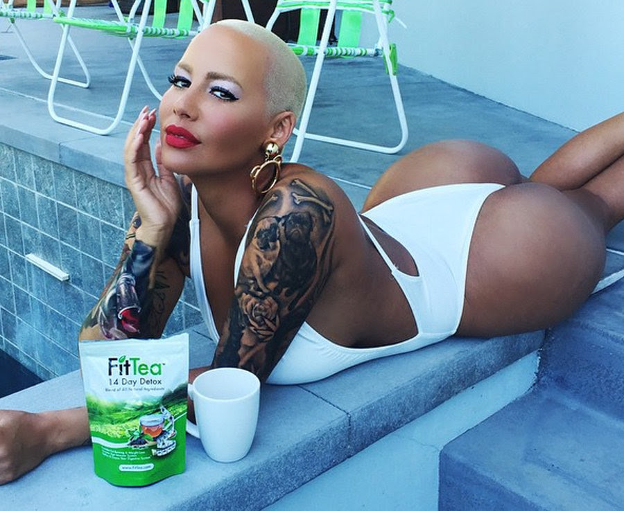 Amber Rose shows she has curves in all the right places