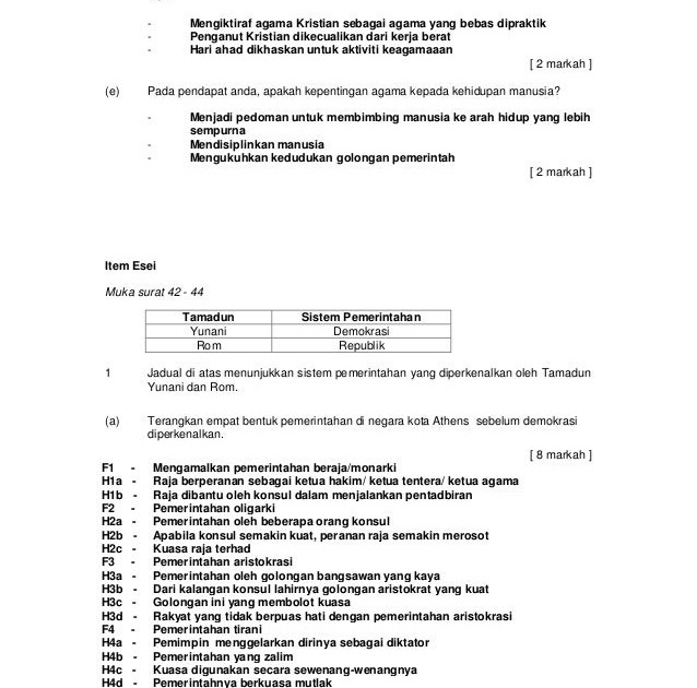 Contoh Jawapan Esei Sejarah Tingkatan 2 - Halloween XYZ