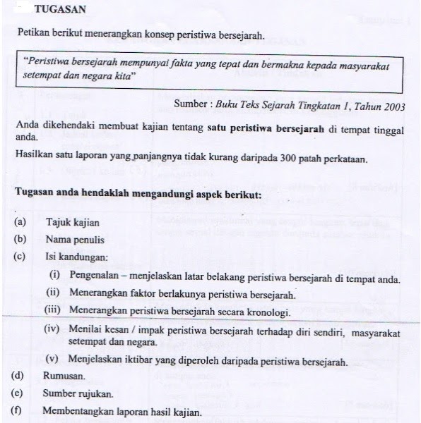 Soalan Kajian Kes Sejarah Pt3 2019 - Kabel 33 Blog