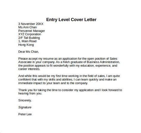 Entry Level Human Resources Cover Letter Sample - 100 ...