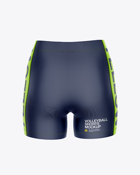 Download Free Women`s Volleyball Shorts Mockup - Back View (PSD)